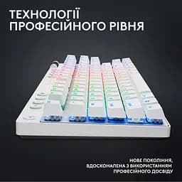 Клавіатура Logitech G PRO X TKL LightSpeed Tactile White (920-012148) [102872] - мініатюра 10