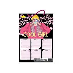 Ламіноване розклад уроків "Cool Girl" АП-0801-13 А4