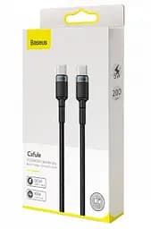 Кабель Baseus Cafule Type-C to Type-C Cable PD 2.0 100W (2m) gray black - мініатюра 2