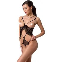 Боді монокіні Passion з відкритими грудьми JustinA Body Black S/M