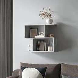 Полка для книг навесная Vays M-49 Бетон