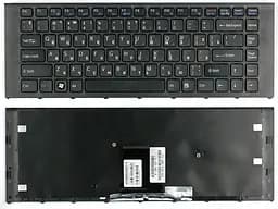 Клавіатура для ноутбука Sony Vaio (VPC-EA) Black, (Black Frame) - мініатюра 3