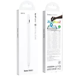 Стилус Hoco GM112 Intelligent anti-lost active capacitive pen with digital display for iPad White - мініатюра 6