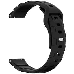 Силіконовий ремінець Defense для Smart Watch 20mm Black - мініатюра 2