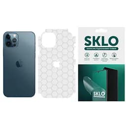 Захисна плівка SKLO Back (тил+грані без кутів+лого) Transp. для Apple iPhone 6/6s plus (5.5) Прозорий / Стільники