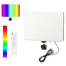 Світлодіодна прямокутна LED-лампа різнобарвна RGB PM26 з пультом