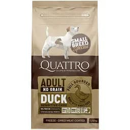 Сухий корм Quattro Adult Duck Small Breed для собак дрібних порід з качкою 1.5 кг