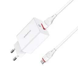 Сетевое зарядное устройство для Borofone BA21A Long QC3.0 1USB/3A/18W + Cable Micro белый