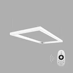 Димуємий світлодіодний світильник X-LED 120Вт прямокутник білий (840x440x43)