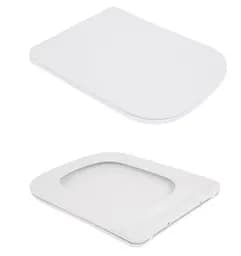 Унітаз підвісний Qtap Crow Ultra Quiet White, з сидінням Slim Duroplast/ Soft-close/ Quick Release QT05335172W - мініатюра 7