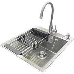 Комплект мийка + змішувач Romzha Arta U-450S (C)