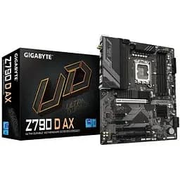 Материнська плата Gigabyte LGA1700, Z790 D AX, Z790, 4xDDR5, Int.Video(CPU), 4xSATA3, 3xM.2, 1xPCI-E 5.0x16, 1xPCI-E 4.0x16, 1xPCI-E 3.0 x1, Realtek 7.1, Realtek 2.5GbE, WiFi 6E, Bluetooth 5.3, 9xUSB3.2/6xUSB2.0, HDMI/DP, ATX - мініатюра 2