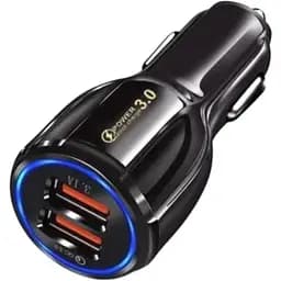 Зарядний пристрій Xiamen 2USB PD18W QC 3.0 Black (050555)