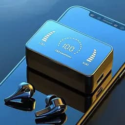 Бездротові Bluetooth навушники TWS H3S, з індикатором зарядки, сенсорами та водонепроникним корпусом Чорний - мініатюра 3