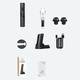 Набор для вина с электроштопором Circle Joy Wine Opener and Preserver Set (CJ-TZ21) - мініатюра 2