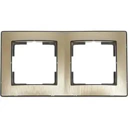 Рамка Brille двойная шампань RB-2F/C iv