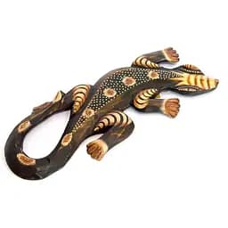 Гекон дерев'яний з малюнком 30х12х1,5 см (arg037xs)