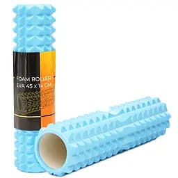 Массажный ролик Cornix EVA 45 x 14 см (валик, роллер) XR-0335 Sky Blue