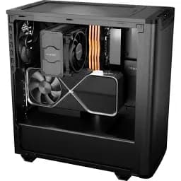 Корпус be quiet Pure Base 501, Airflow Black, Midi Tower, без БЖ, RGB, для ATX, Micro ATX, Mini ITX, Type-C, 2xUSB 3.2, макс. CPU-178 мм/VGA-368 мм, 2x140 мм Pure Wings 3, бічна панель із загартованого скла BGW74 - мініатюра 5