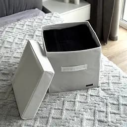 Короб  ORGANIZE  з кришкою 30*30*30 см (білий) - мініатюра 2