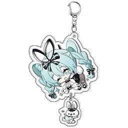Брелок акриловый Вокалоид Хацунэ Мику Vocaloid Miku Hatsune 5 см
