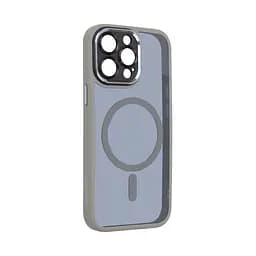 Чехол для Apple iPhone 15 Pro Max, Unit MagSafe SE, серый, с защитой камеры, магсейф, противоударный, магнитный, панель-накладка с MagSafe, с поддержкой беспроводной зарядки, TPU+PC, защита всего корпуса, ударопрочный, ArmorStandart (ARM75381) - мініатюра 2