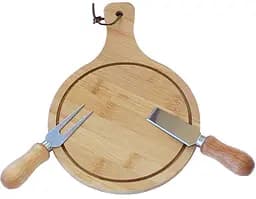 Сырная доска FunTree, с сырными ножами Dynasty 26х18х1 см (13,5х2,5 см) kuh0007971