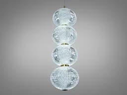 Світлодіодна люстра підвісна золота 8 Вт 4100K