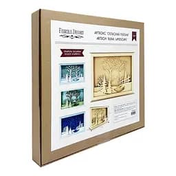 Деревянный АртБокс "Деревенский пейзаж" Fabrika Decoru FDDB-02, 31х23 см