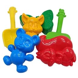 Набор для песочницы "Незабудка №4" Colorplast 0954 лопатка, грабли, пасочки