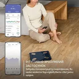Tefal Веси Tefal підлогові Goodvibes Life+, 180кг, Bluetooth, AAAx3 в комплекті, скло, синій - мініатюра 9
