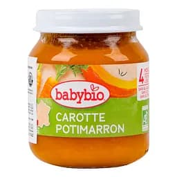 Пюре органическое Babybio из моркови и китайской тыквы, 130 г