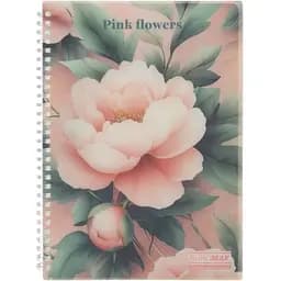 Зошит для записів Buromax Peony Arabeski B5 80 аркушів рожевий (BM.2586-10)