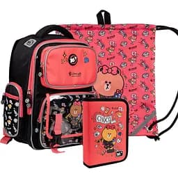 Рюкзак Yes S-101 Collection Line Friends з пеналом та сумкою (559787)