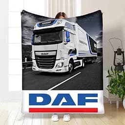 Плед плюшевий на подарунок 3D DAF 160х200 см