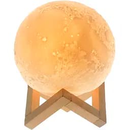 Світильник-нічник UFT Magic 3D Moon Touch Control Місяць 11 см на підставці жовтий колір світіння