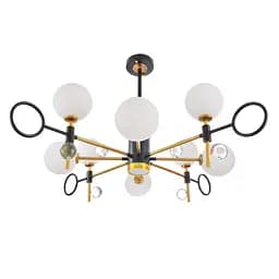 Люстра Brille светодиодная молекула 40+13W WW+NW+CW WH G (BL-752S/8)