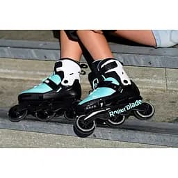 Дитячі ролики Rollerblade Microblade 3WD 33-36,5 Білий-Блакитний - мініатюра 5