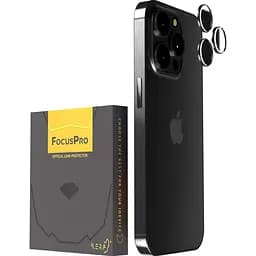 Защитное стекло на камеру iLera FocusPro Lens для Apple iPhone 16 Pro/16 Pro Max Black Titanium (iLFPBl16PR) [122678]