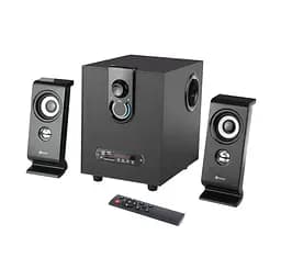Колонки 2.1 Kisonli TM-9200A, для ПК та ноутбука, живлення 220V + jack 3.5mm, 5W+2x3W, 20Hz-20KHz, з сабвуфером, bluetooth, Black