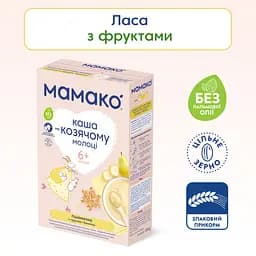 Каша на козячому молоці МАМАКО Пшенична з грушею і бананом 200 г - мініатюра 2