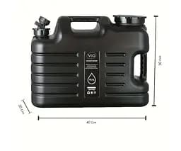 Бутель Каністра 18,5 л для води з краном та ручкою, чорний, ViO PET-TB 18.5L - мініатюра 8