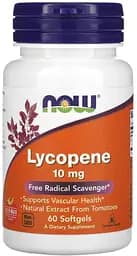 Натуральна добавка NOW Lycopene 10 mg, 60 капсул