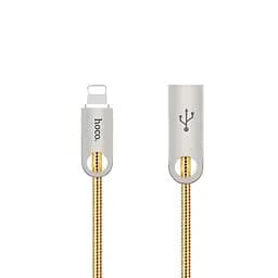 USB Cable Hoco U8 Zinc Alloy Metal iPhone 6 Gold 1m