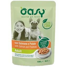 Влажный корм для взрослых собак Oasy One Protein Adult лосось и картофель 100 г