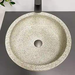 Умивальник VBI Corridonia beige stone matt накладний VBI-016100 - мініатюра 3