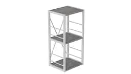 Етажерка 3/34 Ferrum-decor Серії Коннект 73x34x28 білий ДСП Бетон 16мм (FRD-105527) - мініатюра 5