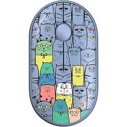 Бездротова миша 2E MF300 PETS:CATS Silent WL BT, синій (2E-MF300WPETSBL)