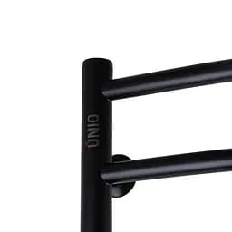Електрична рушникосушка Unio LDE EL 1200-500-12 BLK Драбинка Дуга Еліт чорна, Чорний матовий, Ліве, Механічний - мініатюра 4