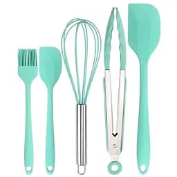 Набір кухонного приладдя Con Brio з силікону 5 предметів (09C003C-1-5PC XJбірюзовий)
